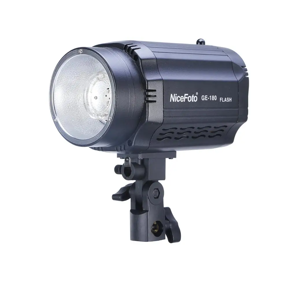 GE-180 180W NiceFoto Mini Studio Flash Light  GN46 CCT 5500 Strobe flash photo light photographic equipment for video shooting