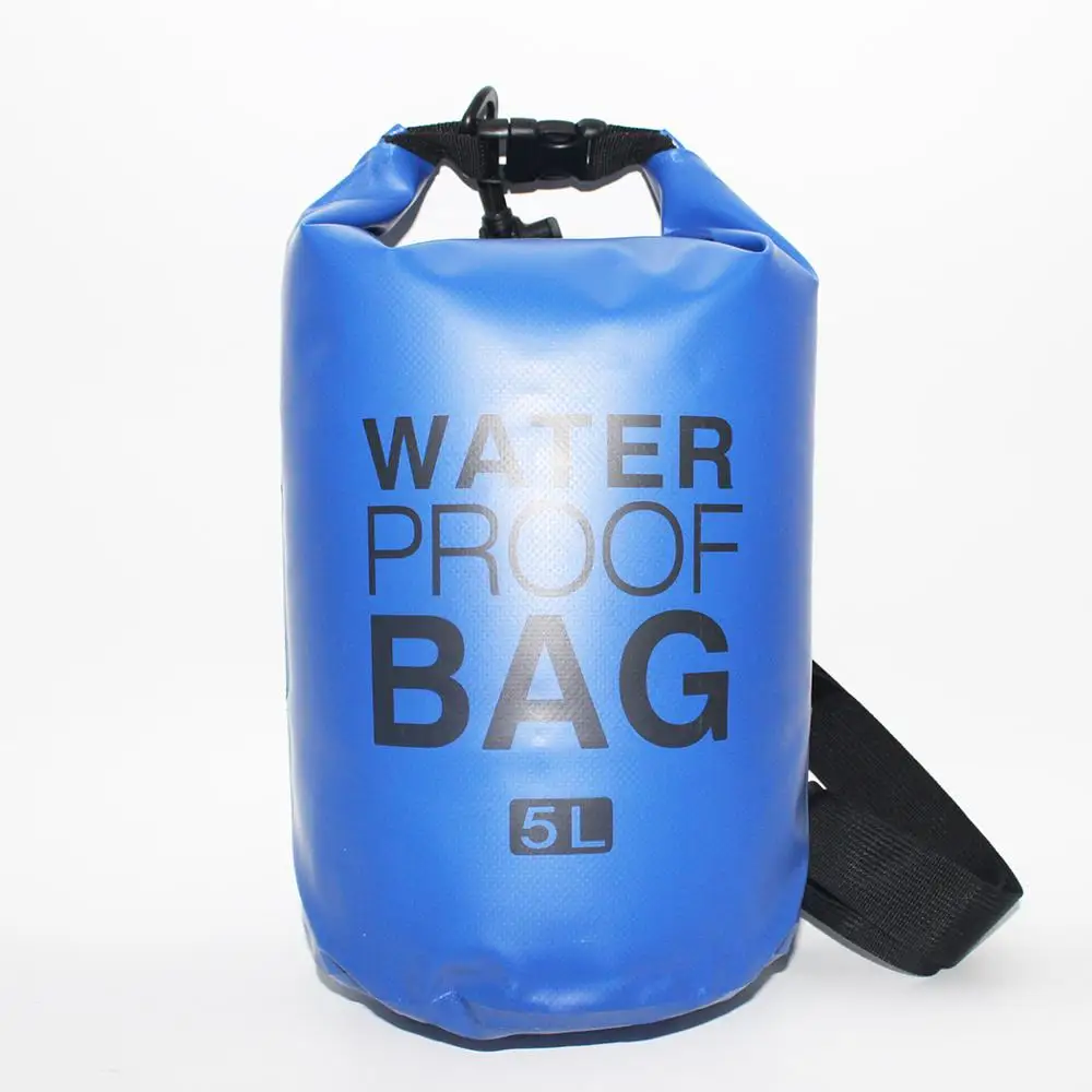 500D PVC Tarpaulin Material Roll Top Dry Tube Outdoor Sports Waterproof  Dry bag