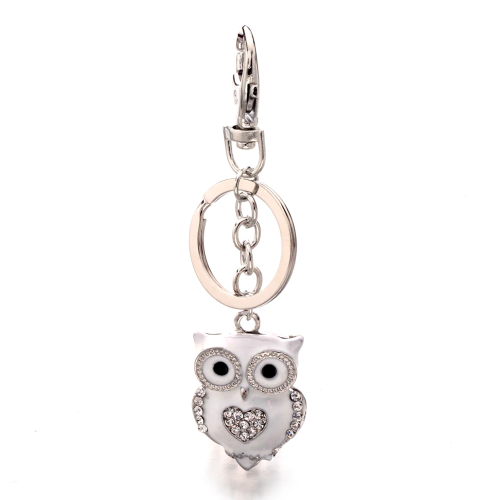 Wisdom Symbol Crystal Owl Keychain Mascot for Western Culture