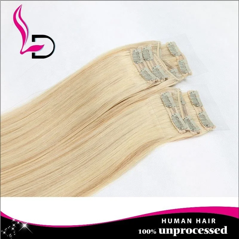 
10a extension cheveux clip silky straight remy human hair extensions clip in honey blonde clip in hair extensions human hair 
