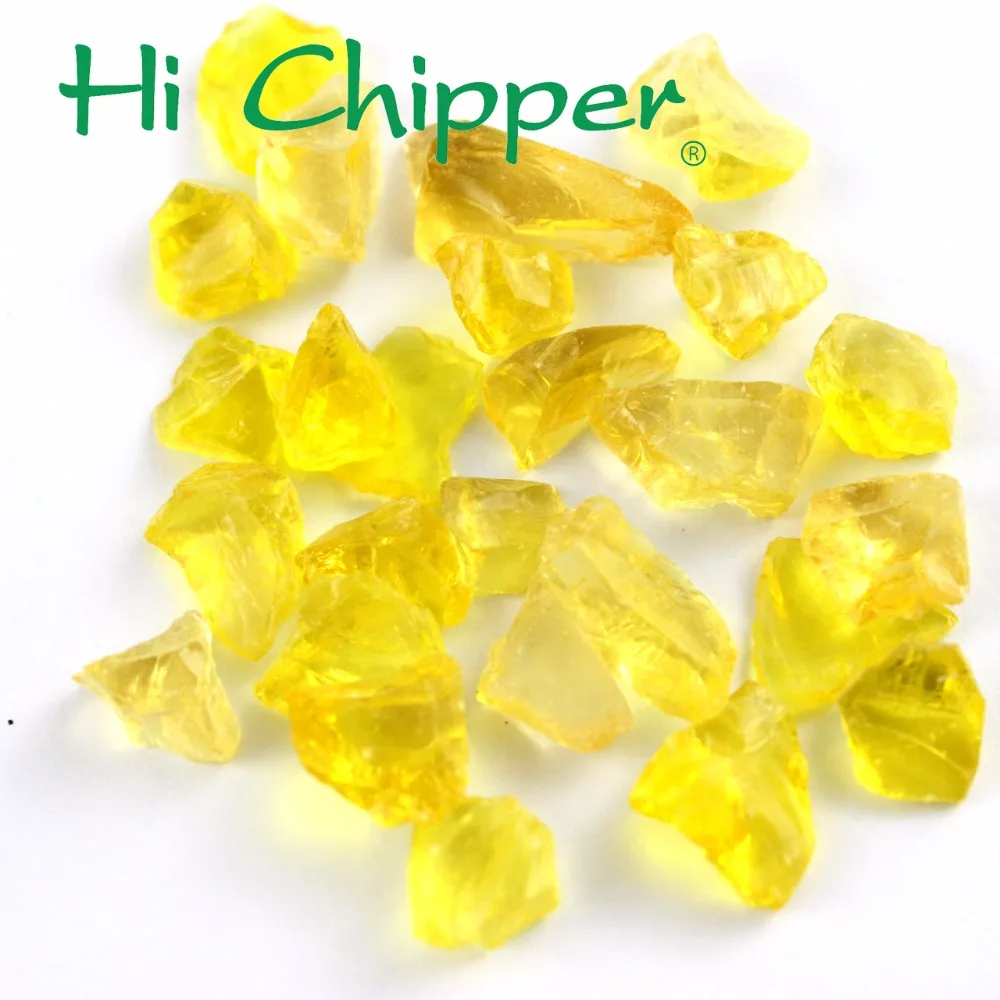 Crushed blue colored glass gravel for sale