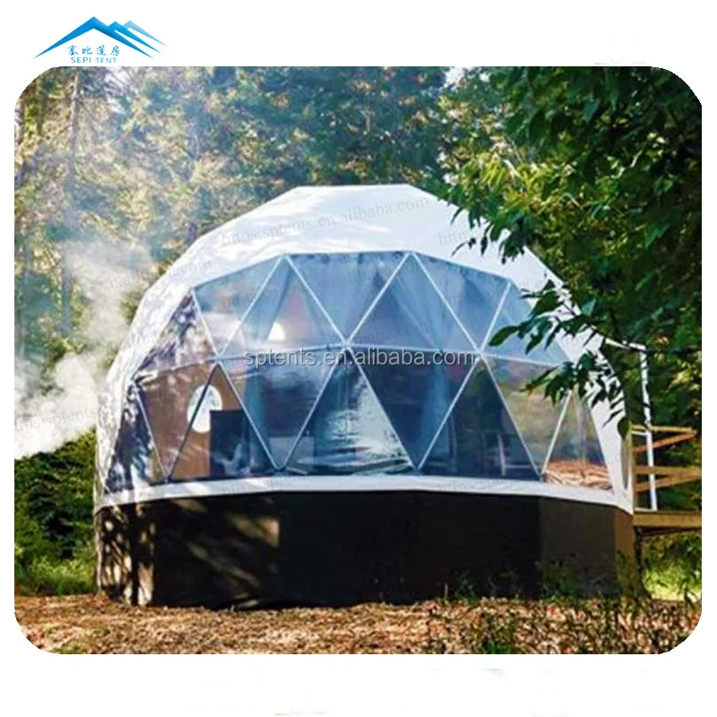 Modern Design Fireproof PVC Coated Tent With Stove Outdoor Event Party Glamping Tent Luxury