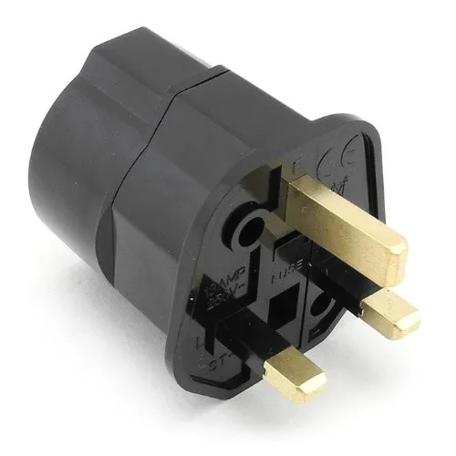 eu to uk plug adapter/Schuko to UK plug adapter with grounding