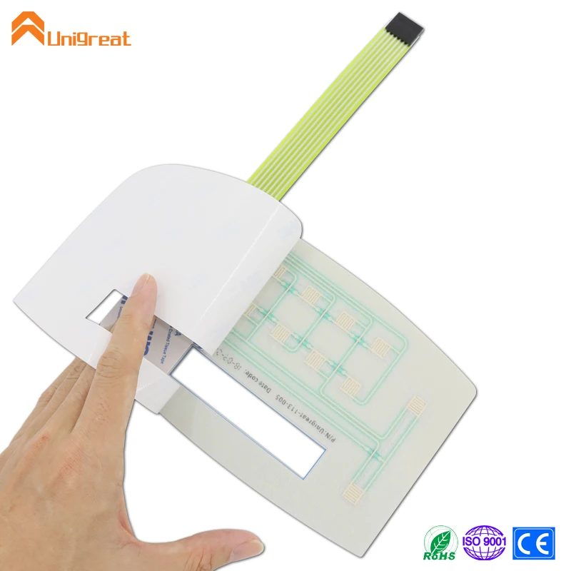 Free design samples High best quality thin film plastic dome membrane switch keyboard