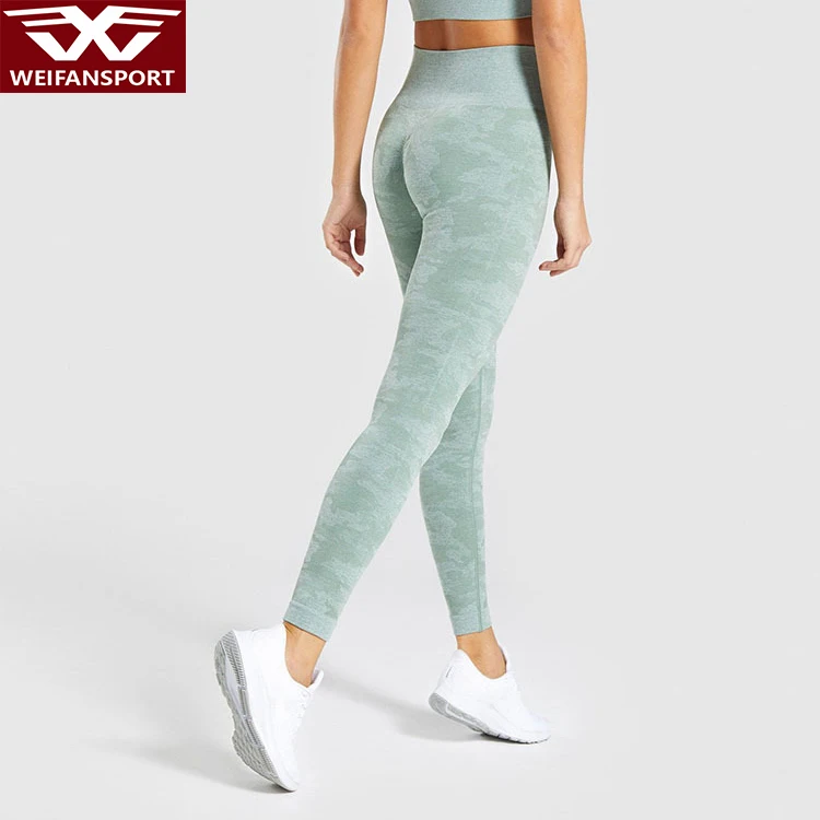 Dry fit seamless camouflage cheap yoga pants