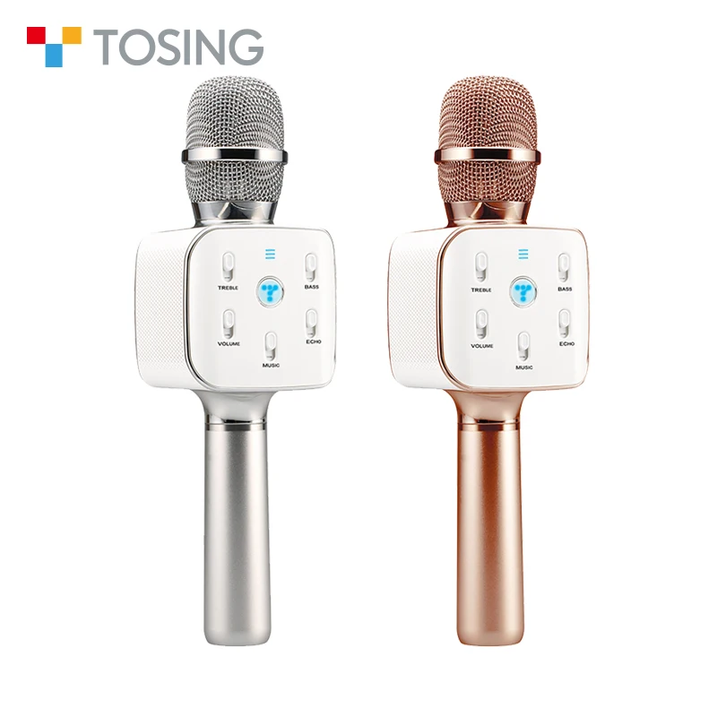 Синий зуб MIC беспроводной караоке плеер Rap микрофон с динамиком КТВ игрок