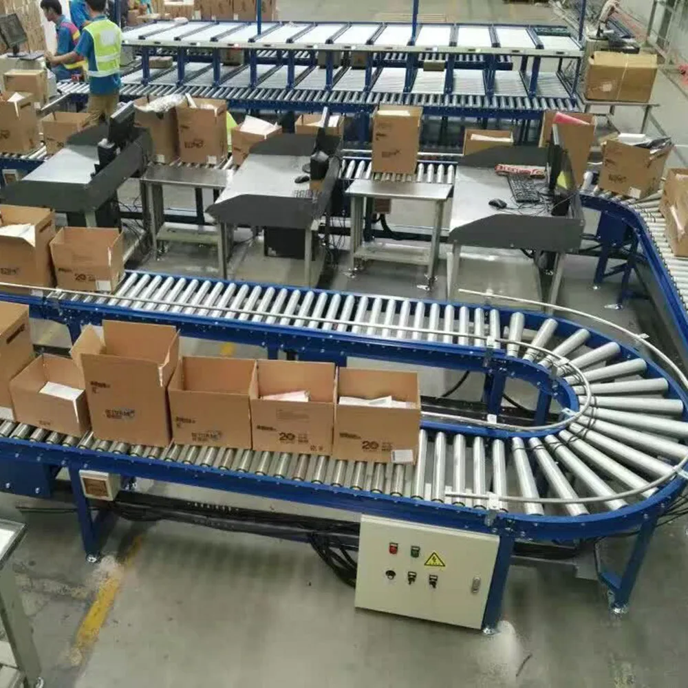 Automatic bake roller pallet conveyor