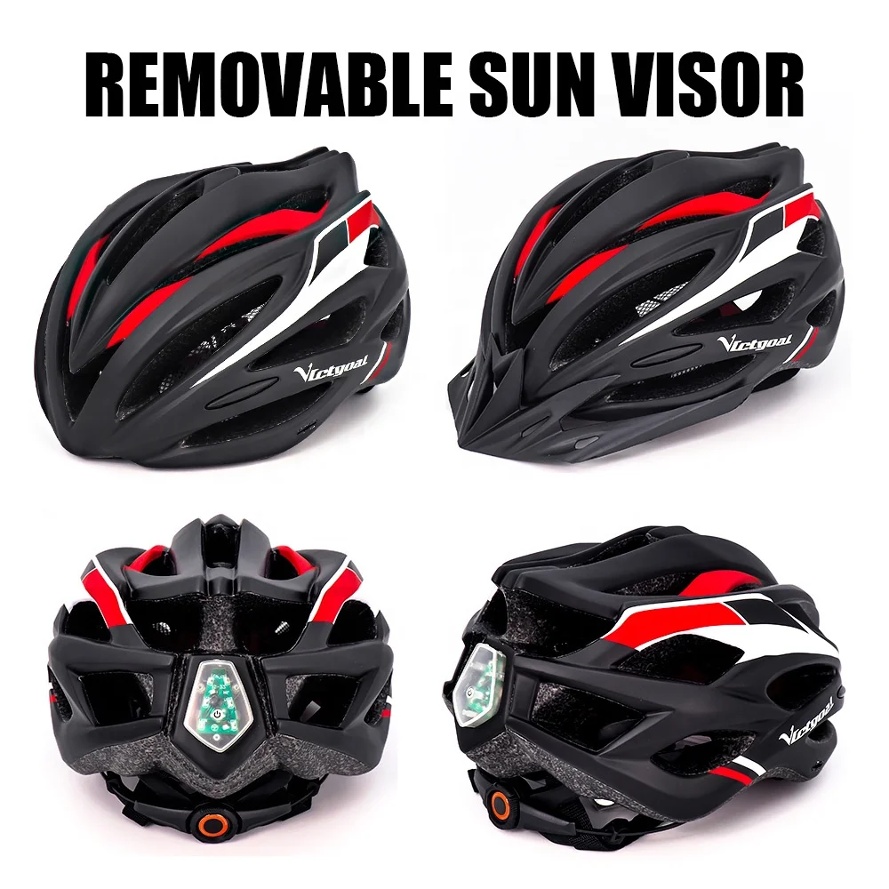 
Manufacturer Bicycle Helmet Adults Mountain Bike Helmet with LED Flashlight 