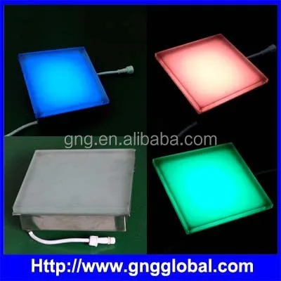 dmx color change with glass led brick ,led tile light ,musical led sensor floor light