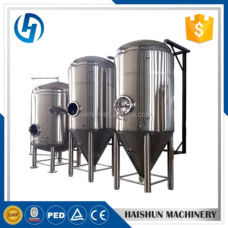 Fermentation machine/sanitary industrial coolers for beer 1000l