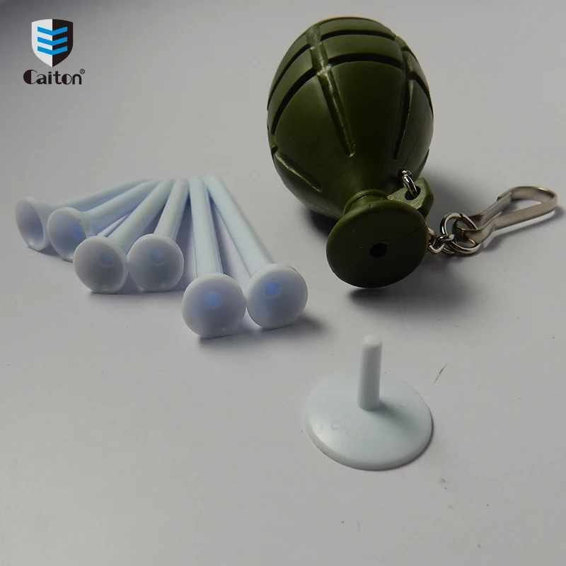 Caiton Golf Tee Holder Carrier 6 Plastic Golf Tees Ball Marker Keychain Golf Accessories