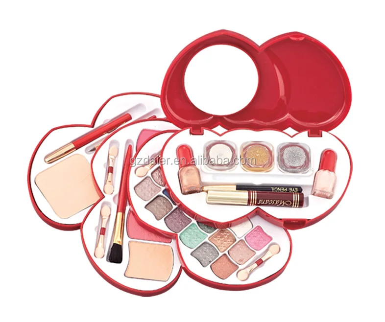 KMES beauty heart shape makeup kit/set professional eyeshadow powder bulusher  face Cosmetic  NO: C-921