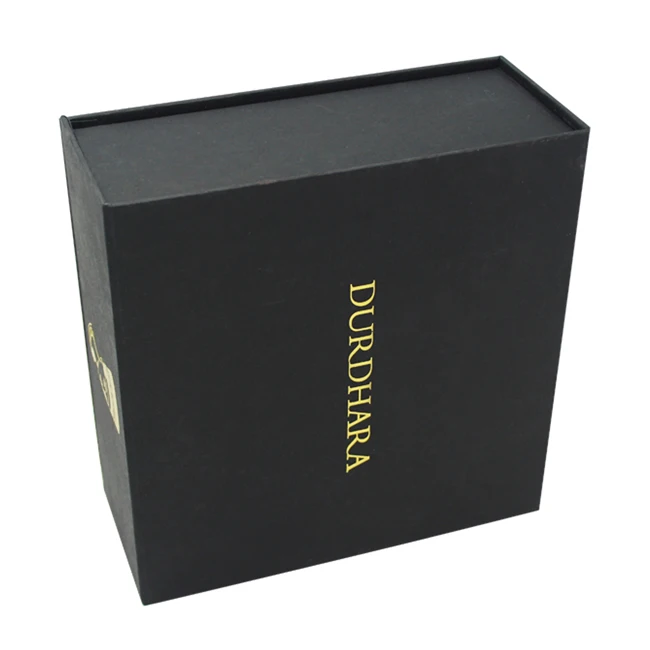 
Cheap Matte Black Cosmetic Gift Set Packaging Flip Top Boxes For Sale 