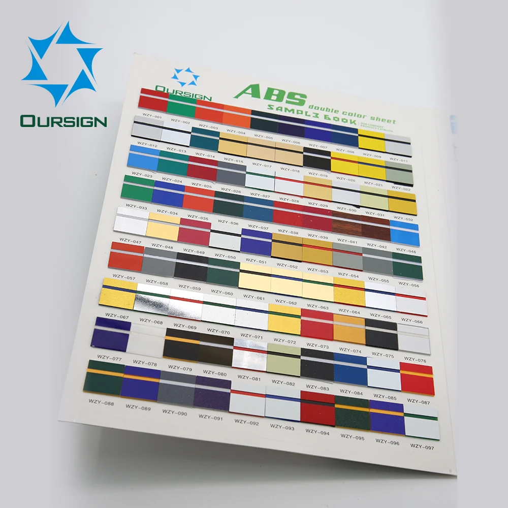 Двухцветный лист Folha da cor do ABS 2 do laser ABS