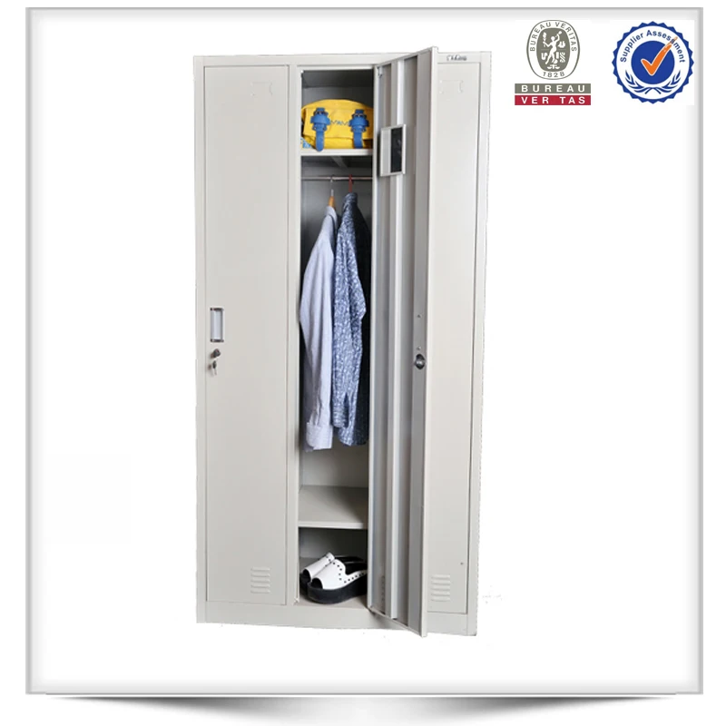 Uniform locker office room use large three column steel wardrobe