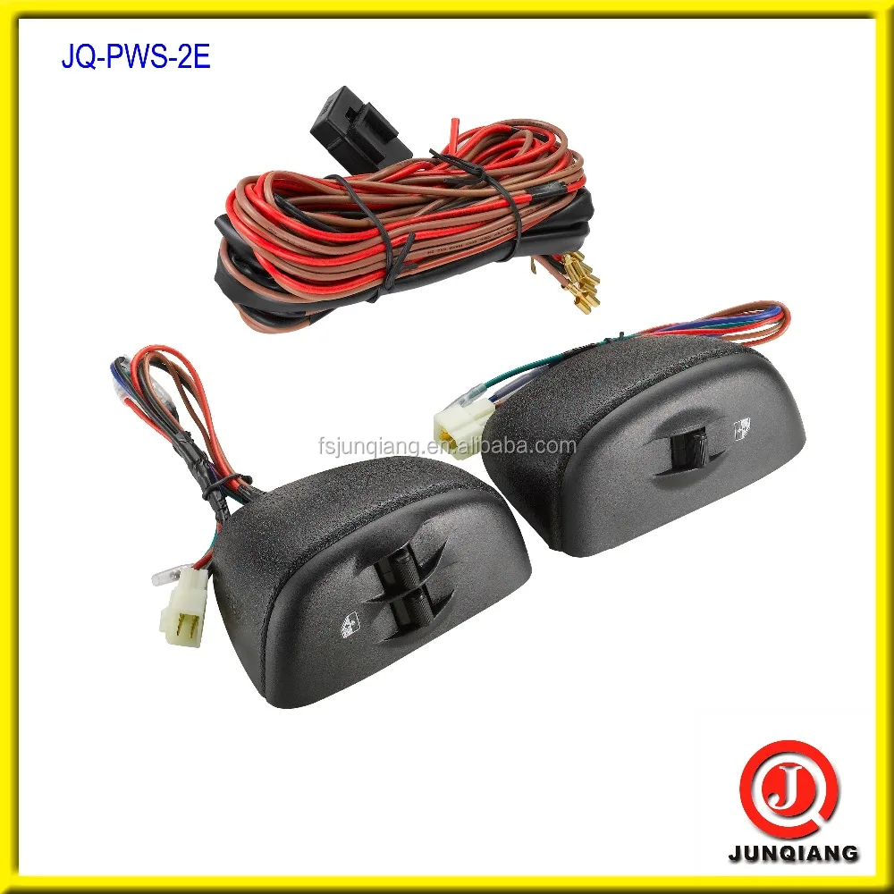 Universal 2 Door Electric Car Power Window Conversion & Switch Kit With High Torque Motor