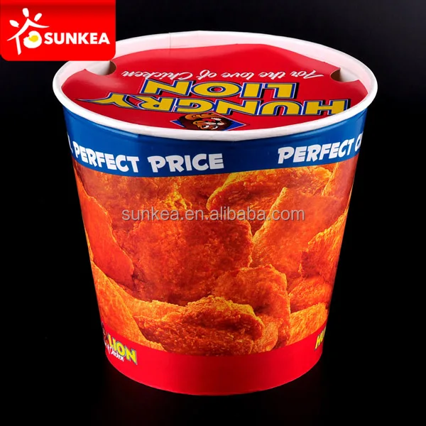 Sunkea factory price 170 oz High capacity fast food fried chicken bucket