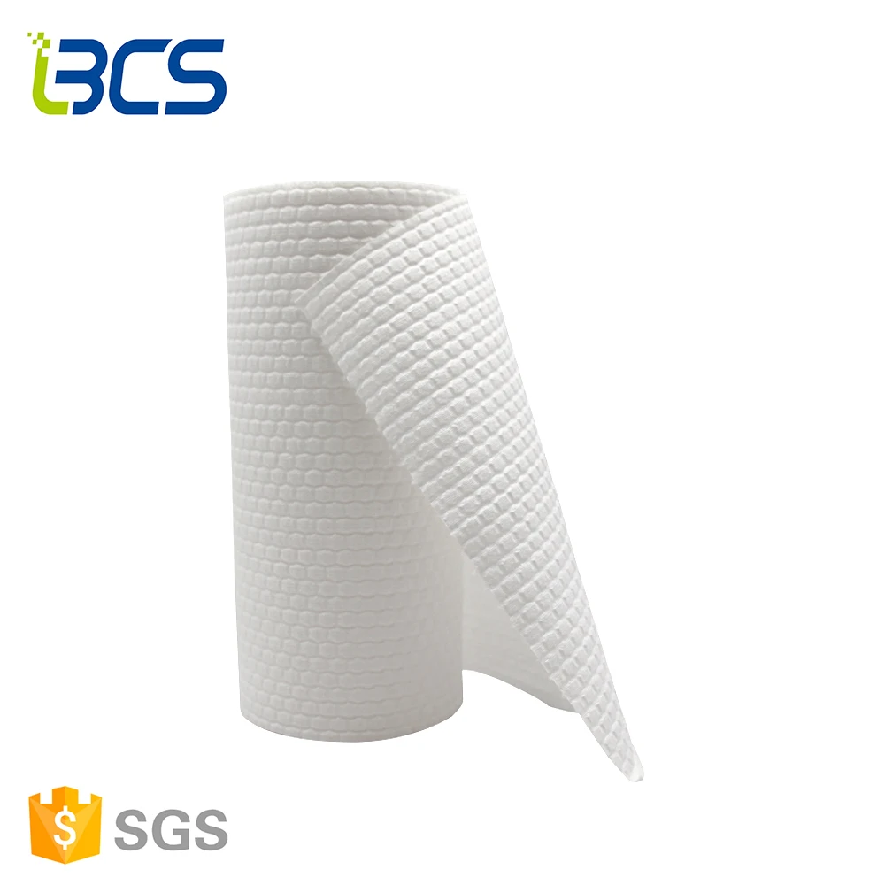 
Strong Decontamination Home Cleaning Microfiber Cloth Wipe Roll Nonwoven Wipe 