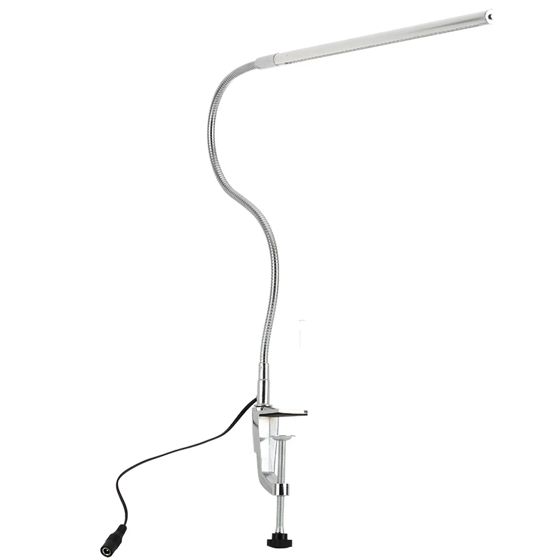 Slim business led desk lamp flexible arm led nail desk lamp