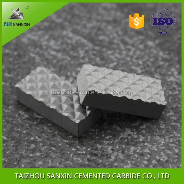YG6 YG8 Grade for mining and diamond drilling cemented tungsten carbide gripper inserts/tips for chuck jaw sanxin