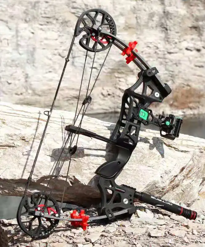 New design compound bow M109E Junxing archery both use steel ball and arrow for shooting