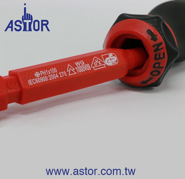 14pcs Interchangeable Insulated 2 in 1 phillips slotted screwdriver precision screwdriver set