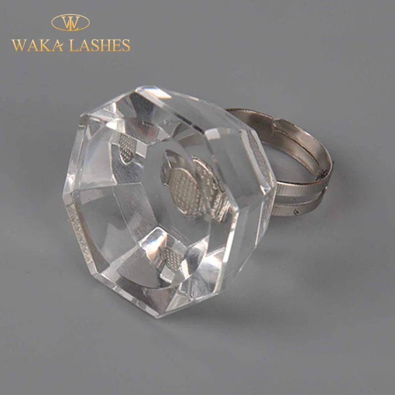 high quality multi-function eco-friendly reusable silicone/crystal eyelash extension tools glue ring cup