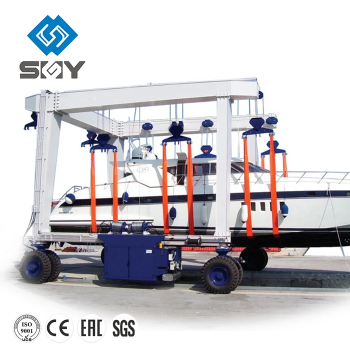Boat Marine Travel Lift Crane 20 Ton for Mobile Boat Hoist