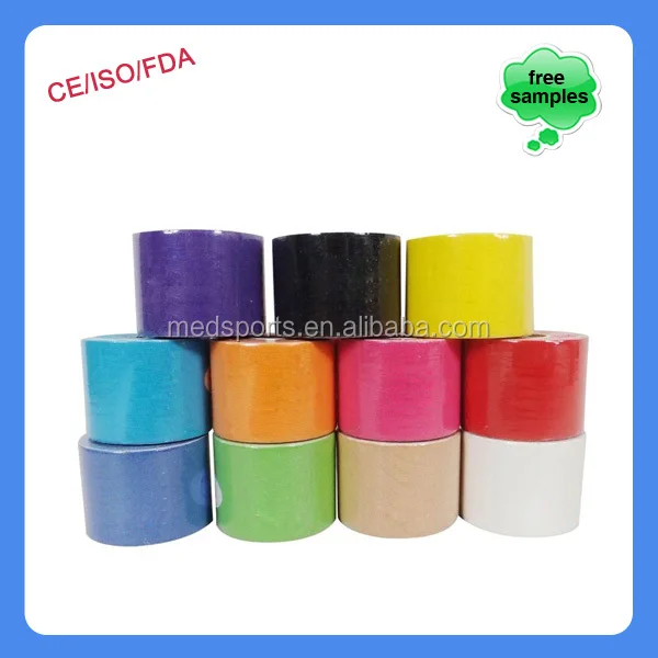
China supplier sporting goods Latex Free athletic sports tape for Quad Strain Taping 