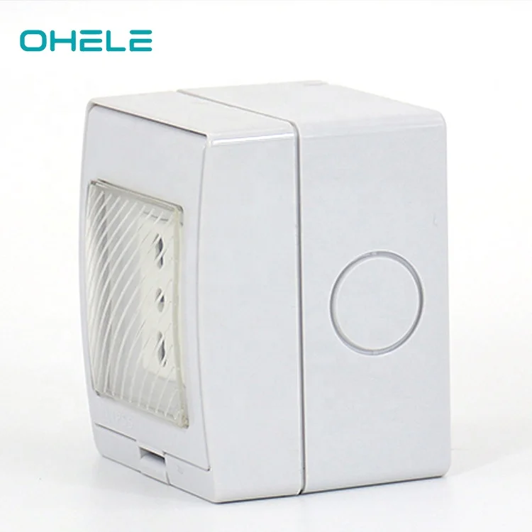 
IP55 Italy type waterproof wall socket and switch for outdoor 