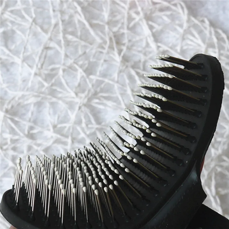 Wholesale Professional Low Price Dog Cat Pet Animals Soft Rubber Massage Pin Brush Comb With Protection Ball