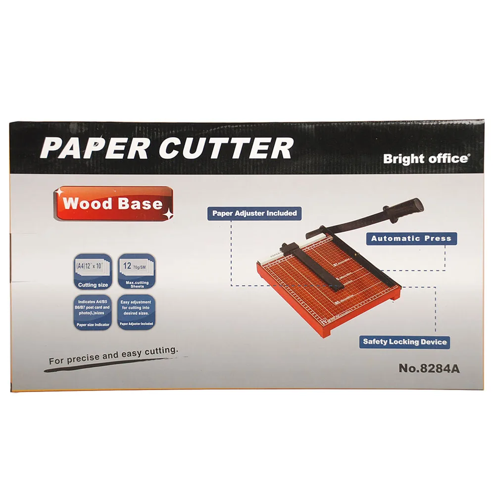 Professional Manufacture B4 Manual Wood Guillotine Paper Cutter Rotary Paper Trimmer