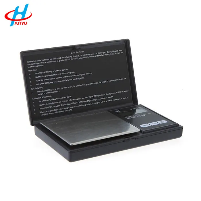 HY-CS pocket scale 0.01g 500g professional mini digital scale diamond weighing scale