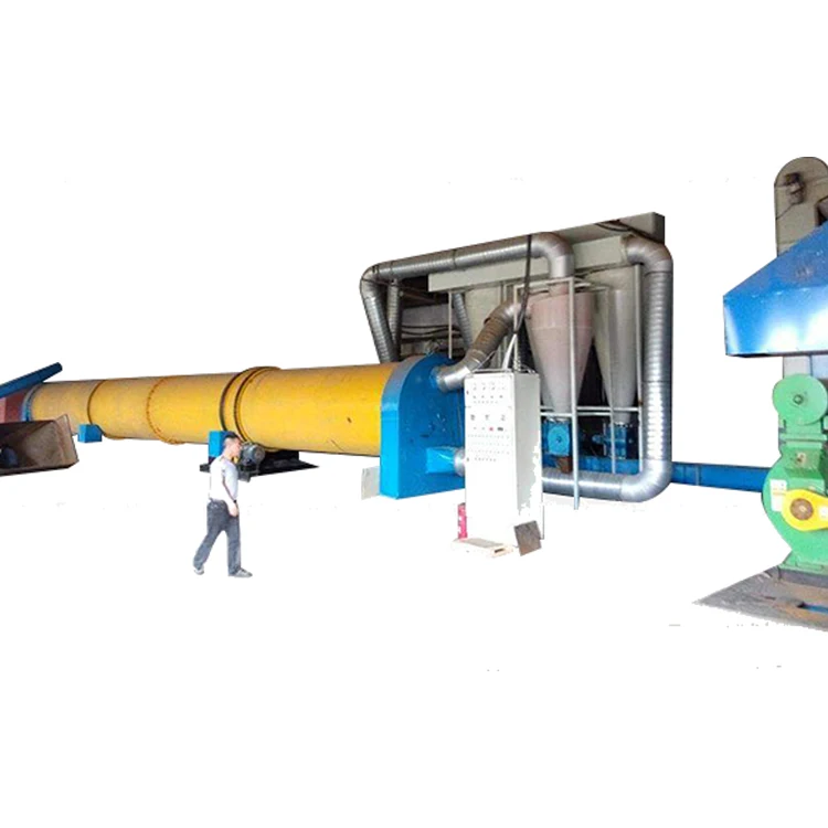 Высокоэффективная трехцилиндровая вращающаяся барабанная сушилка для древесных опилок, песка