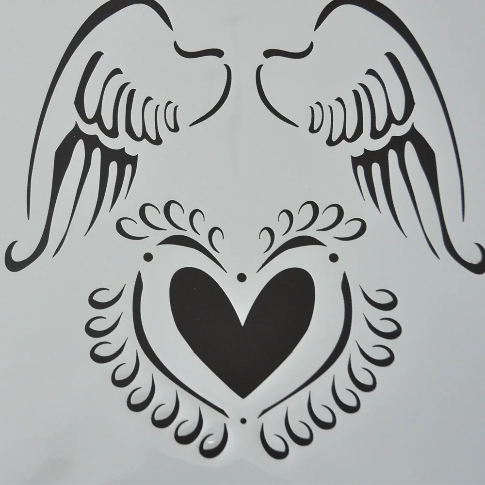 Plastic stencil sheet for diy decoration