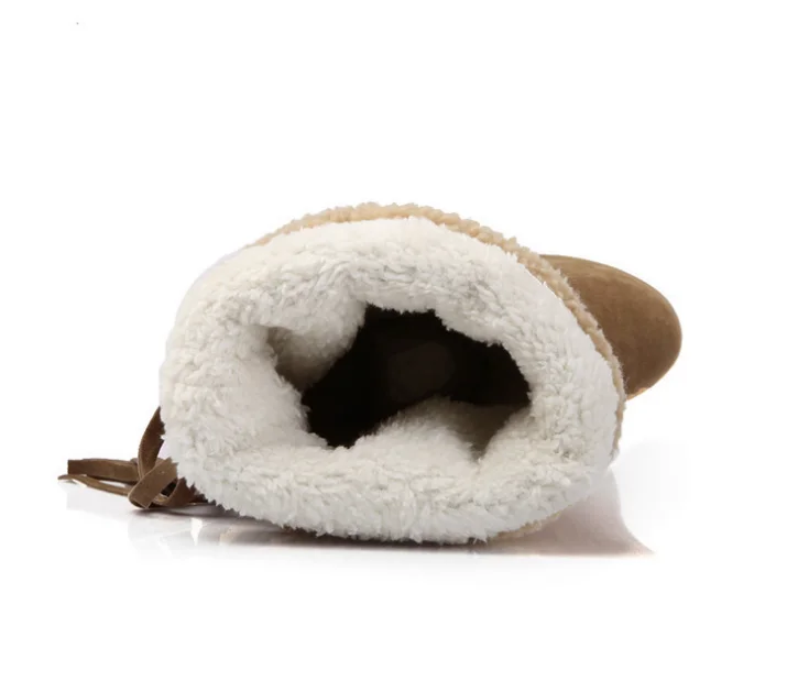 Winter lace up with tassel high women thigh high boots for ladies heel wedge snow boots