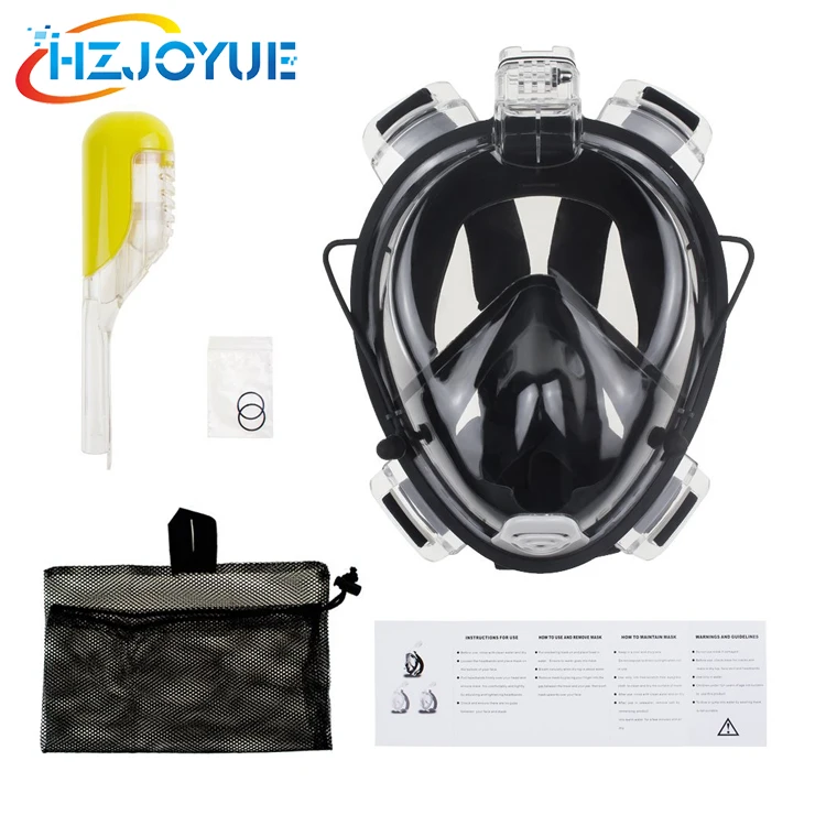 China Water sports scuba diving set 180 degree full face snorkel mask