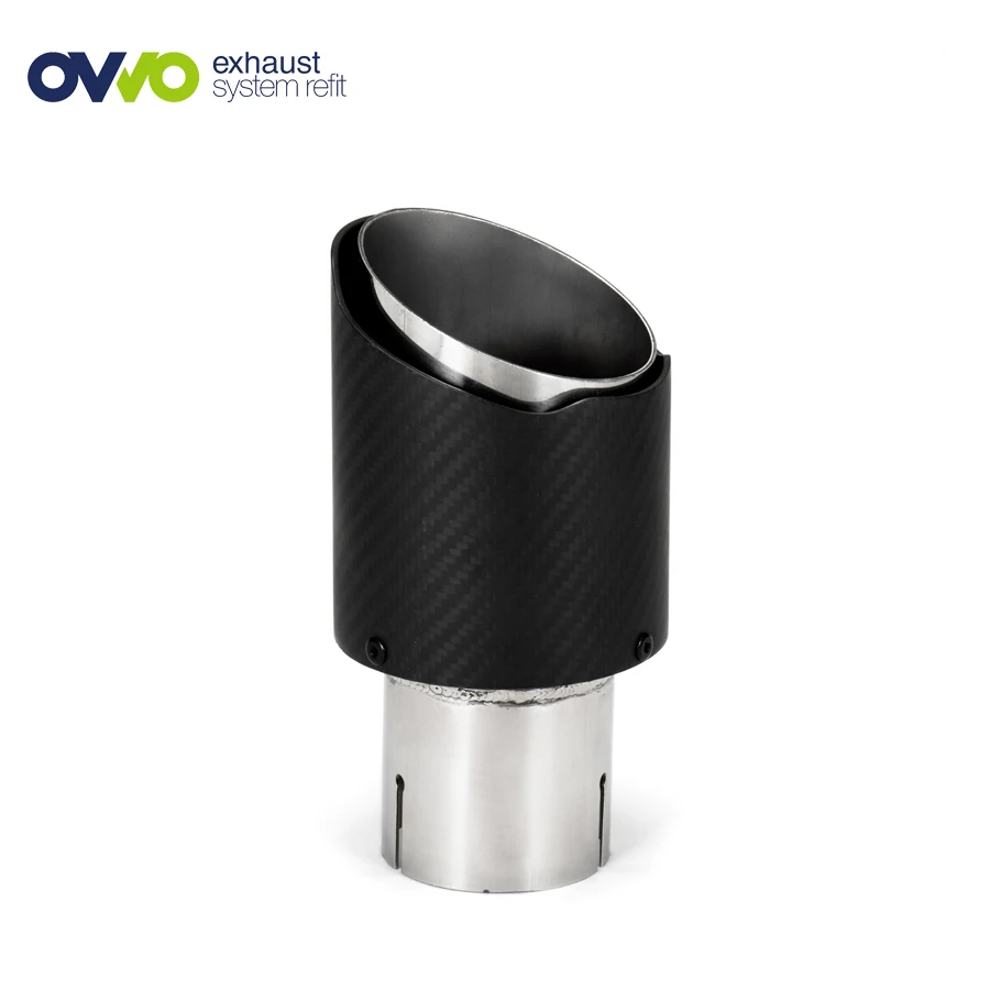 
Best Selling Auto Parts 304 Stainless Steel Portable Flexible Carbon Fiber Exhaust Tip 