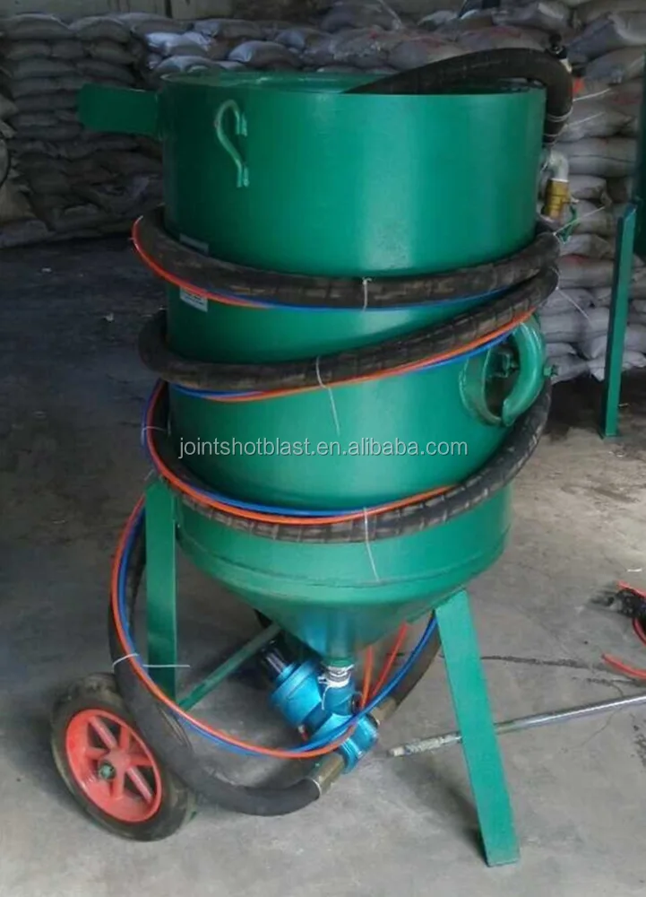 
mini mobile sandblaster/sand blasting tank/ sand blasting pot pressure air 