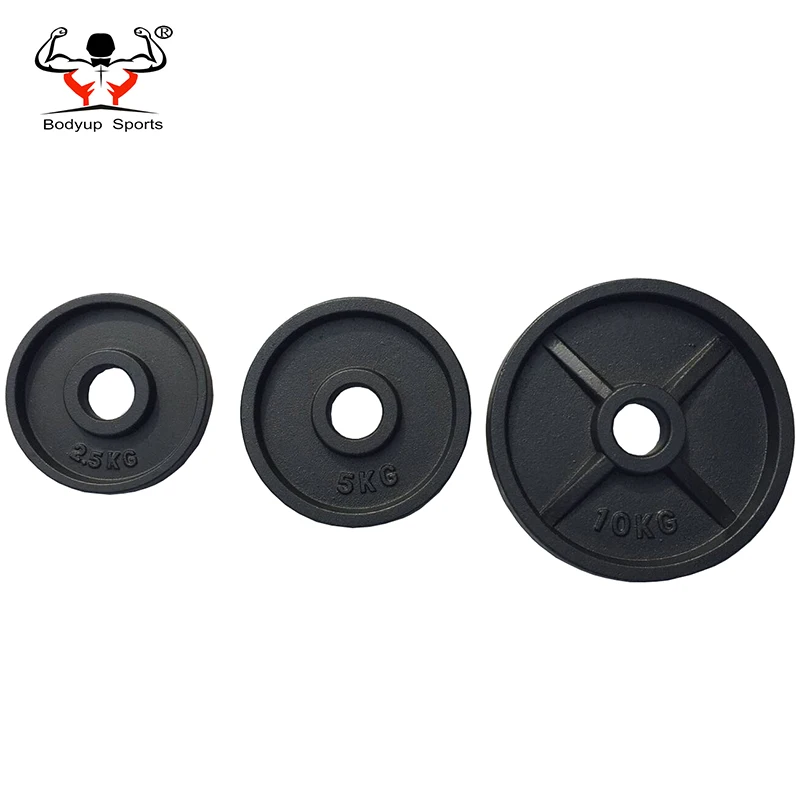 Black Or Gray Painting Cast Iron Weightlifting Weight Plate