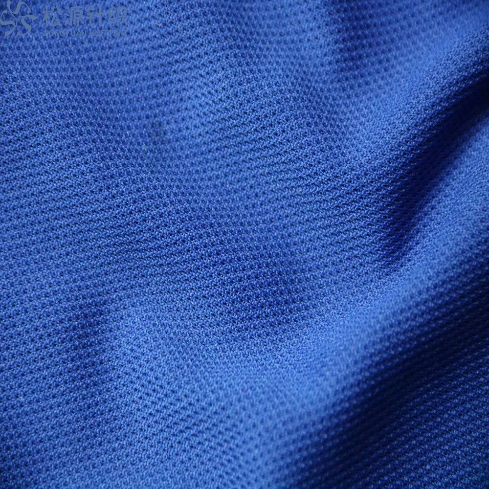 100% Polyester weft knitting dry fit jersey golf polo shirt sport fabric