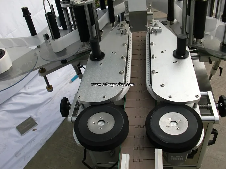 Автоматическая пэт бутылки квадратной бутылки двойная сторона наклейка этикеточная машина