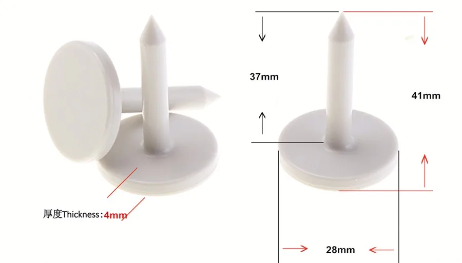 wholesale  rfid abs nfc tag RFID uhf tree nail tags for Tree tracking