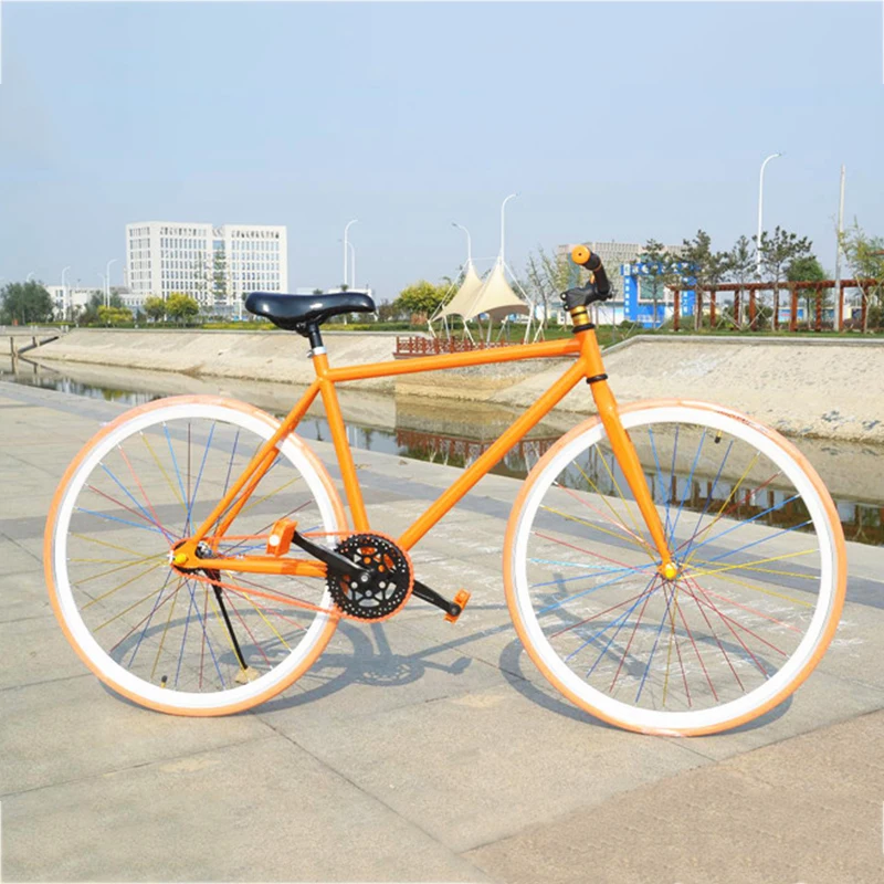 Заводская поставка, Высокоуглеродистая сталь, Односкоростной фиксированный велосипед