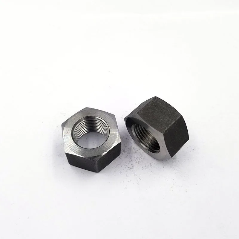 
Custom made hexagon nut with metric coarse and fine pitch thread 