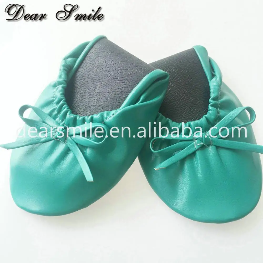 Fashion colorful women fold up shoes with purse for wedding guests