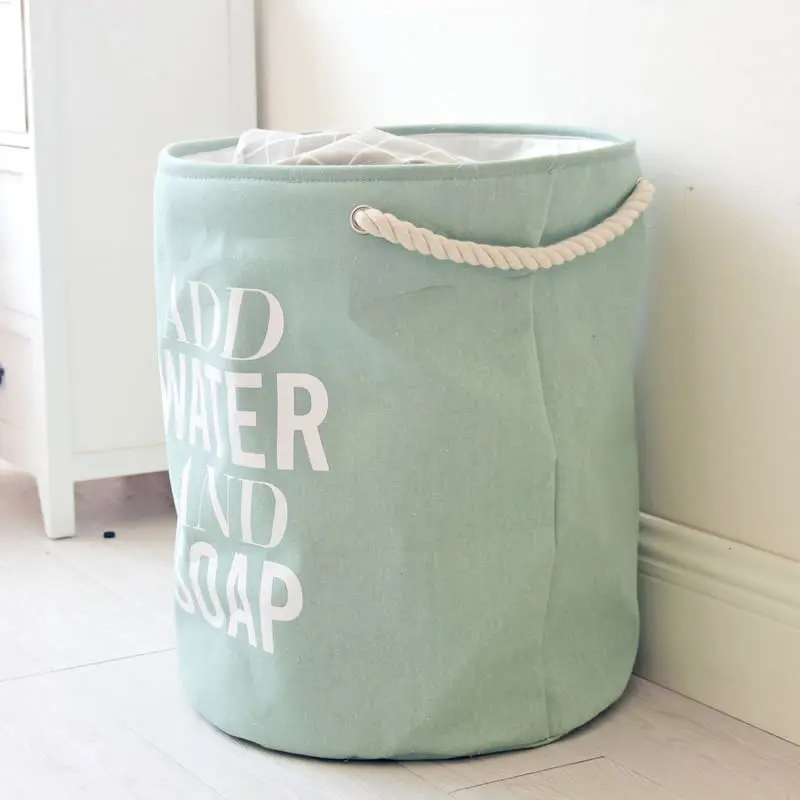 Big Capacity Laundry Basket Waterproof Dirty Clothes Hamper Children Folding Toy Storage Basket Portable Kids Laundry Organizer