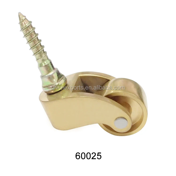 60025 Brass Caster Wheel for showcase cabinet