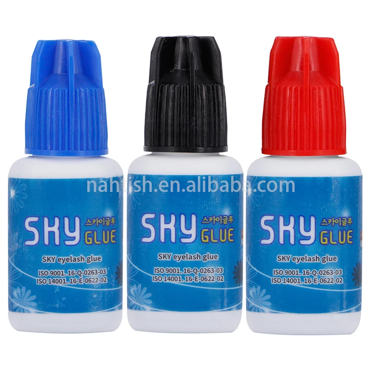 
Professional Sky Glue for Eyelash Extension Fast Drying Black Adhesive Latex Free Eyelash Glue 