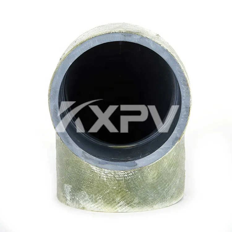 Long Radius Socket Weld CPVC FRP Clad Composite Pipe Fittings 90 Deg Elbow